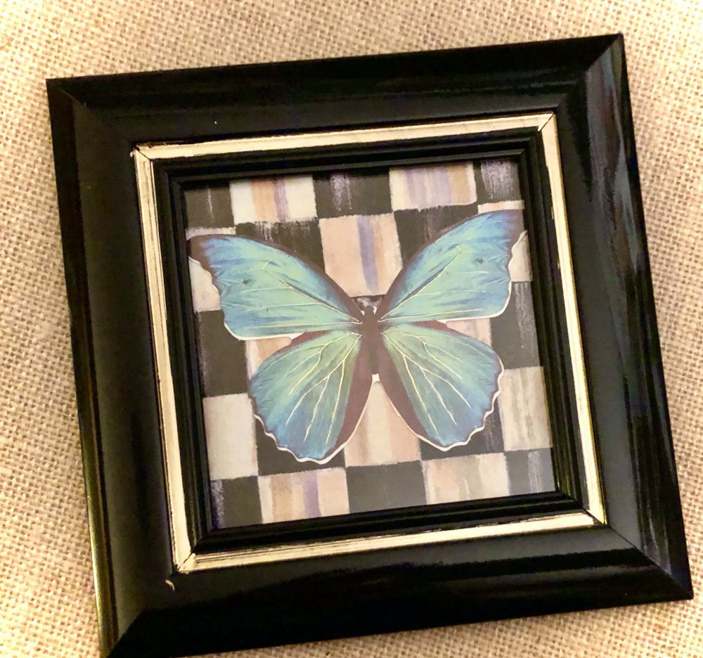 Mackenzie Childs inspired framed butterfly 05