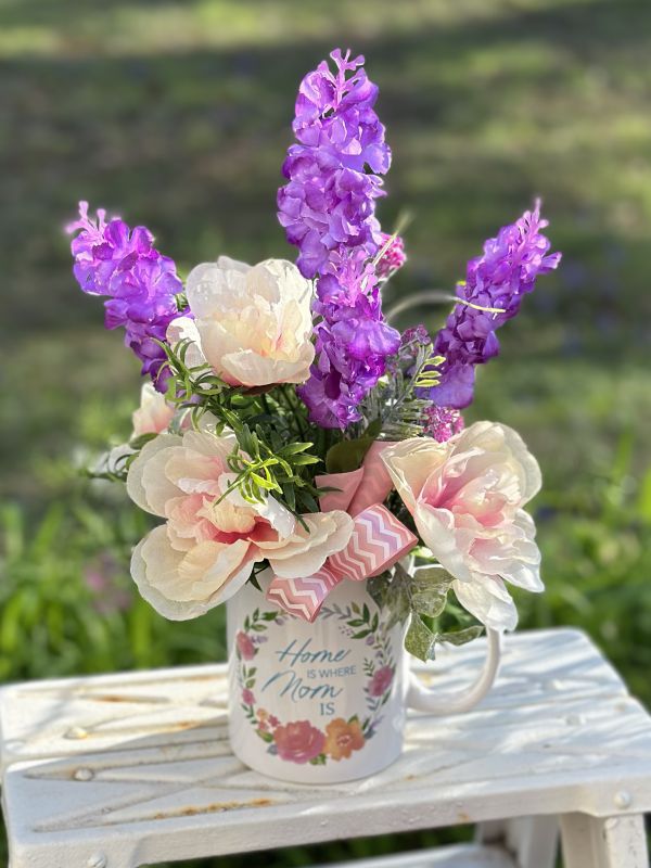 Dollar Tree Mother’s Day mug with florals