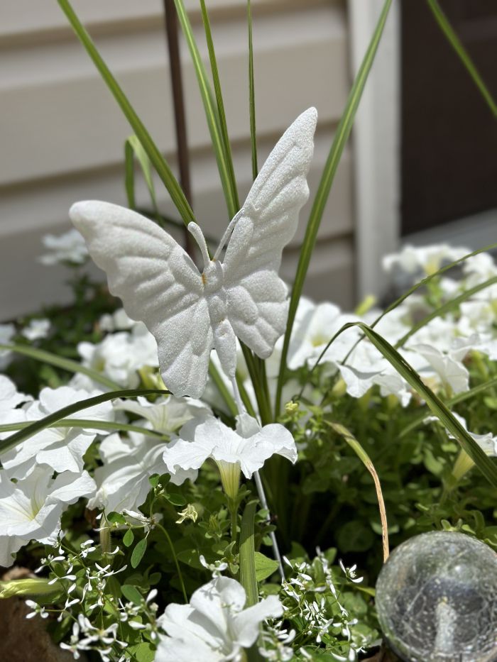 Paint it white, moon garden decor