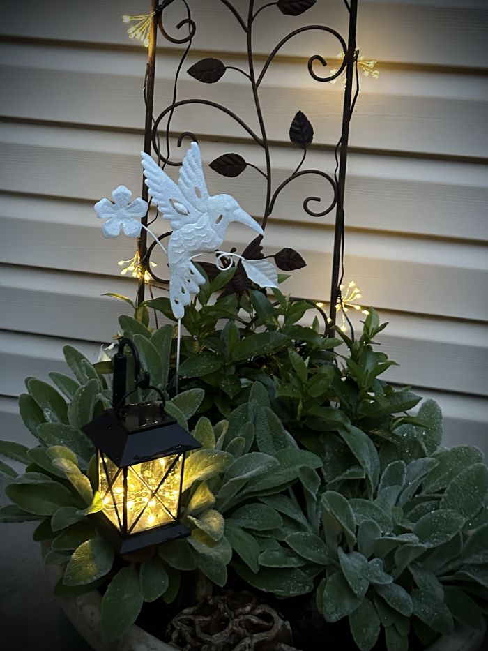 Paint it white, moon garden decor