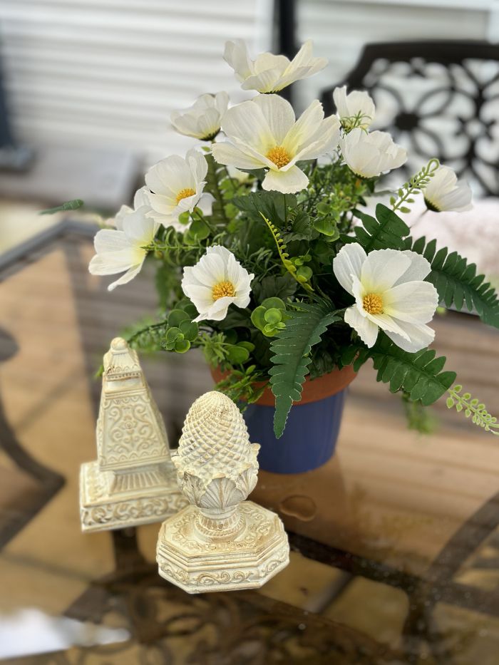 Paint it white, moon garden decor