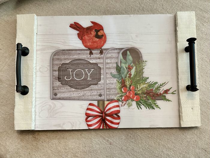 decorative Christmas tray
