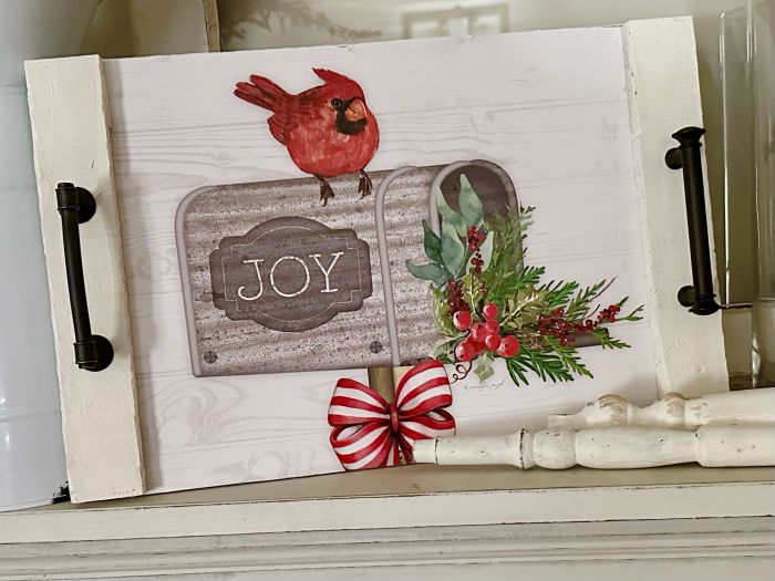 decorative Christmas tray