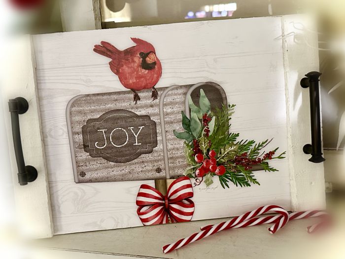 decorative Christmas tray