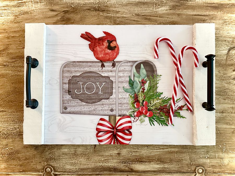 decorative Christmas tray