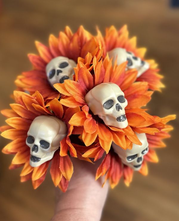 skull flowers