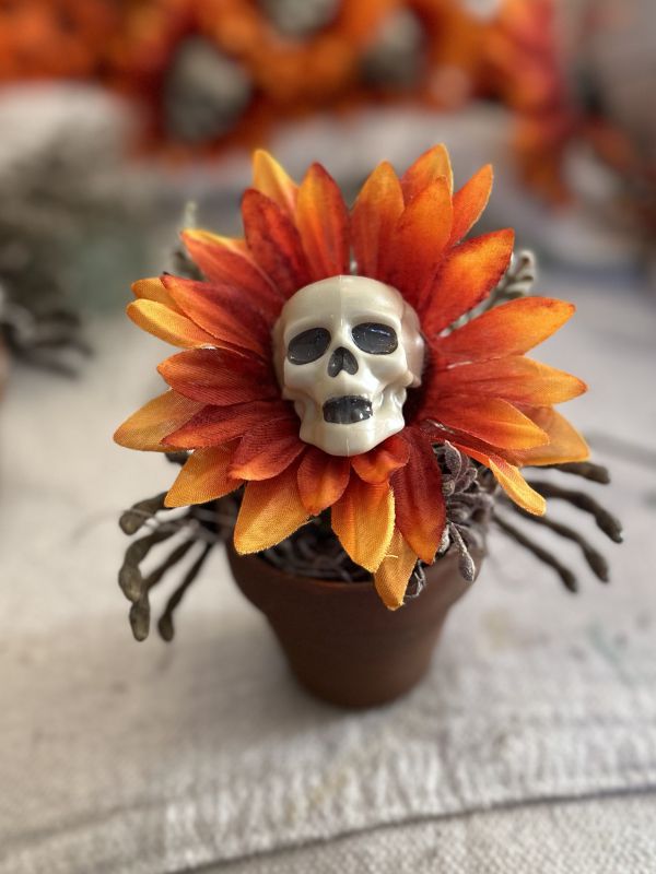 skull flowers