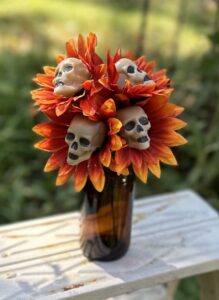skull flowers