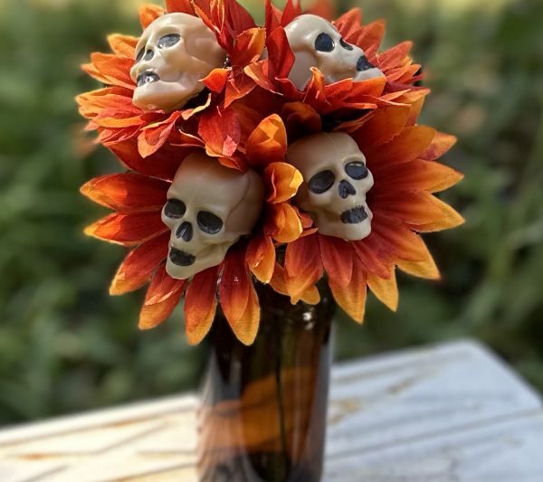 skull flowers