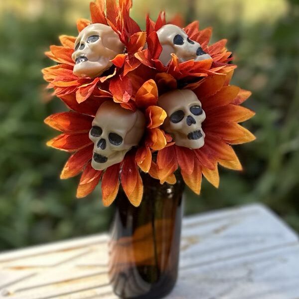 skull flowers