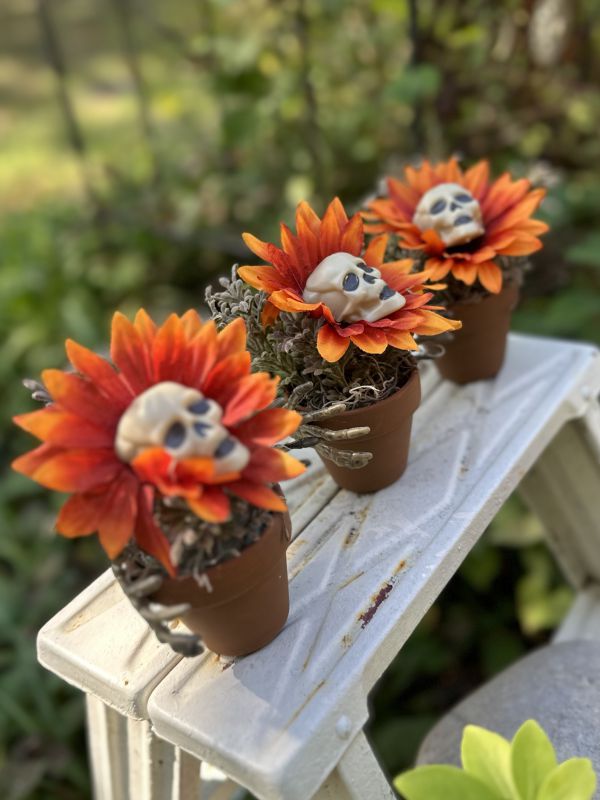skull flowers