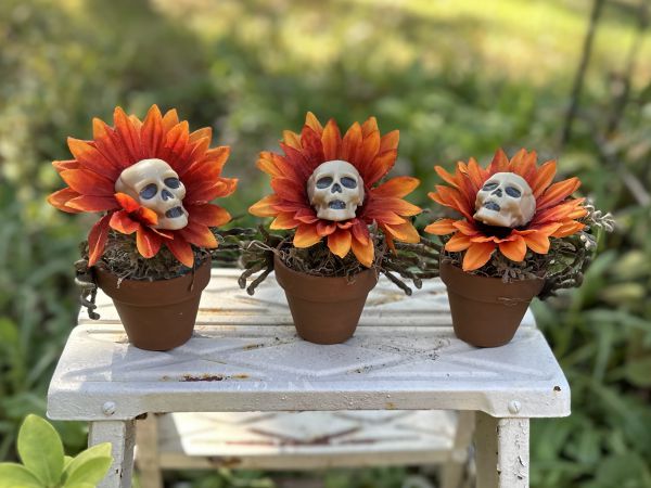 skull flowers