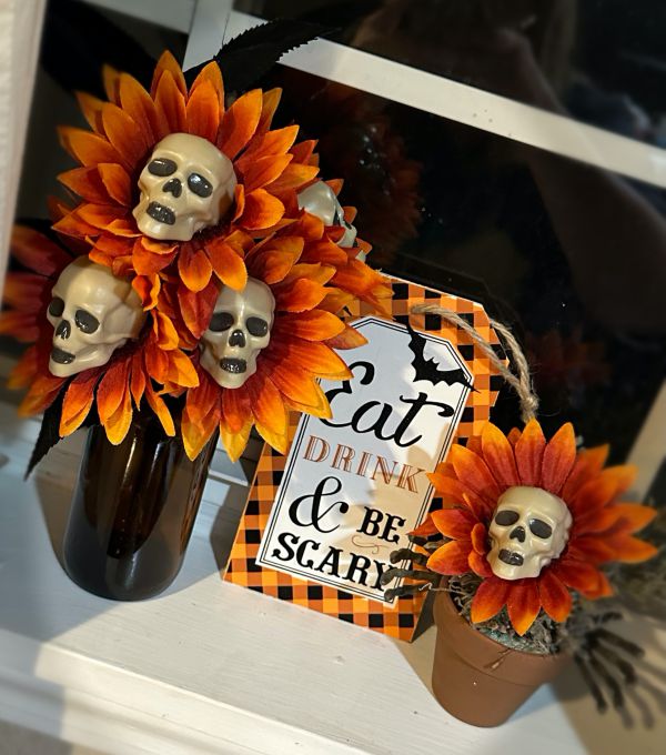 skull flowers
