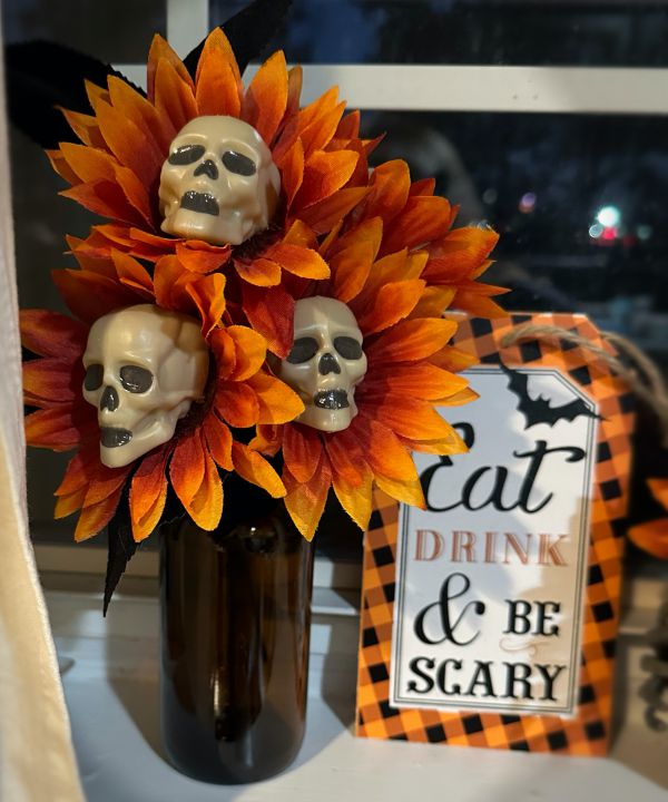 skull flowers