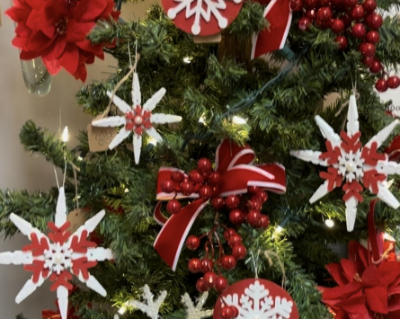 Clothespin snowflake ornament