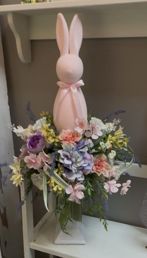 bunny floral arrangement