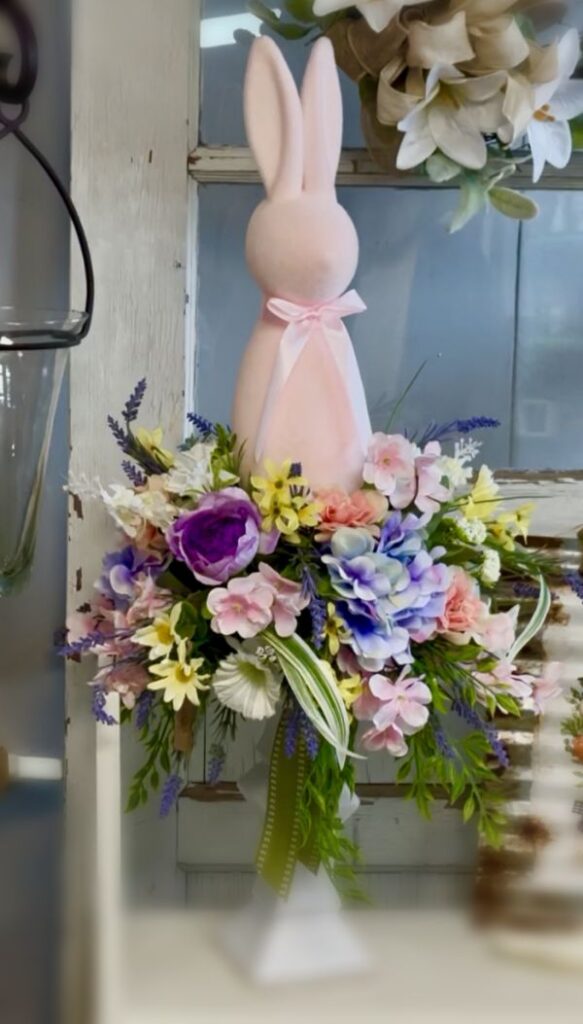 bunny floral arrangement