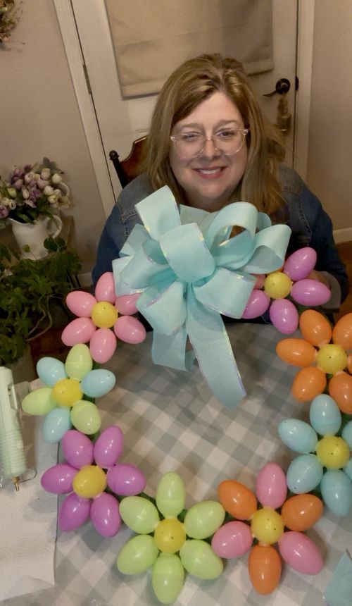 Easter egg wreath