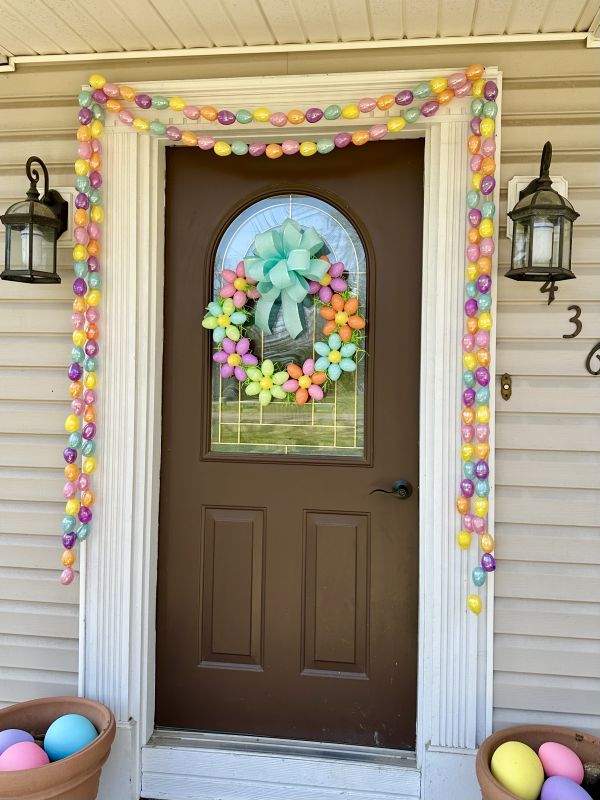 Easter egg wreath