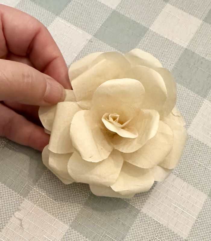 paper cupcake liner rose