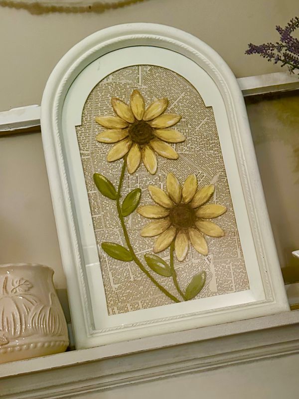 wood biscuit flower