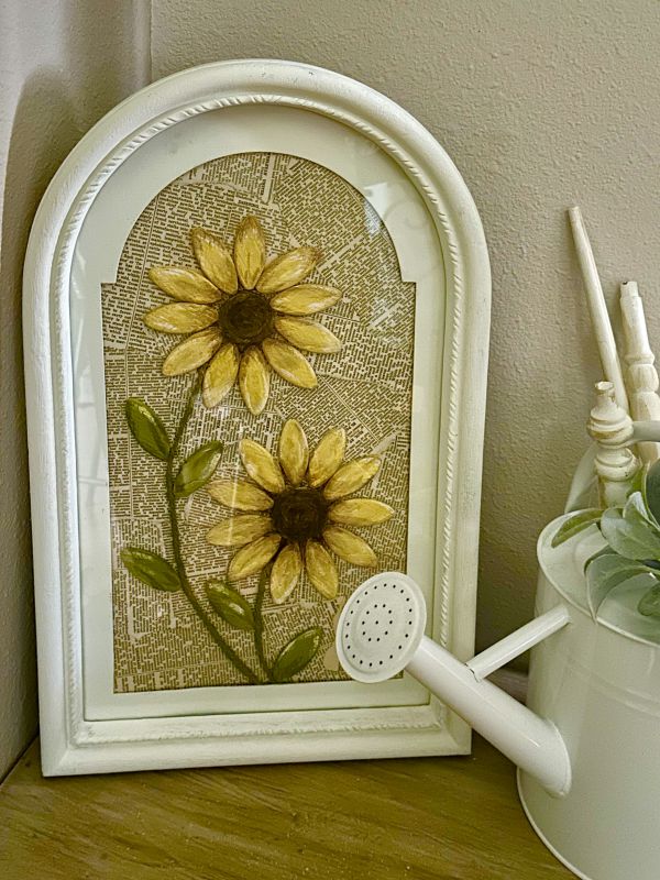 wood biscuit flower