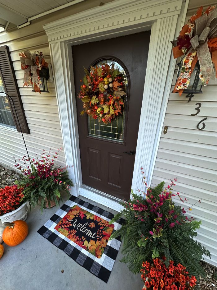 small front porch for fall