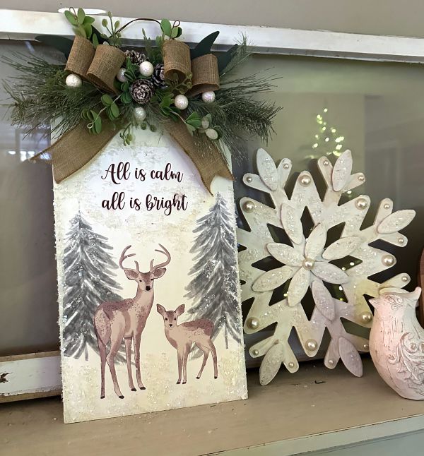 Dollar Tree snowflake craft