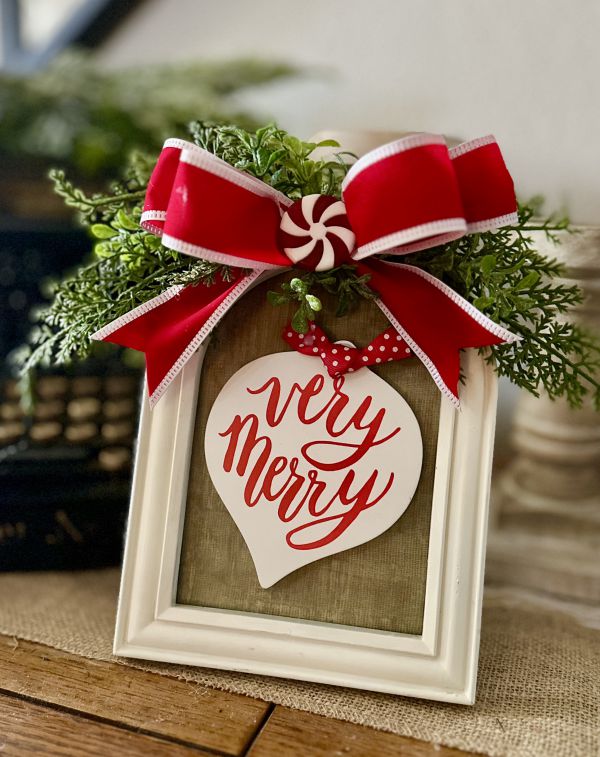 Christmas ideas for Dollar Tree frames
