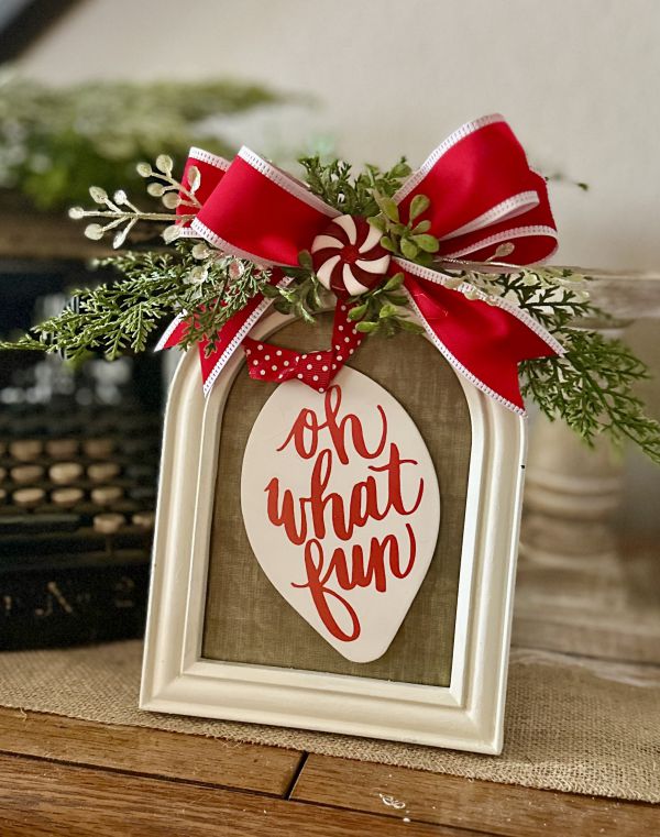 Christmas ideas for Dollar Tree frames