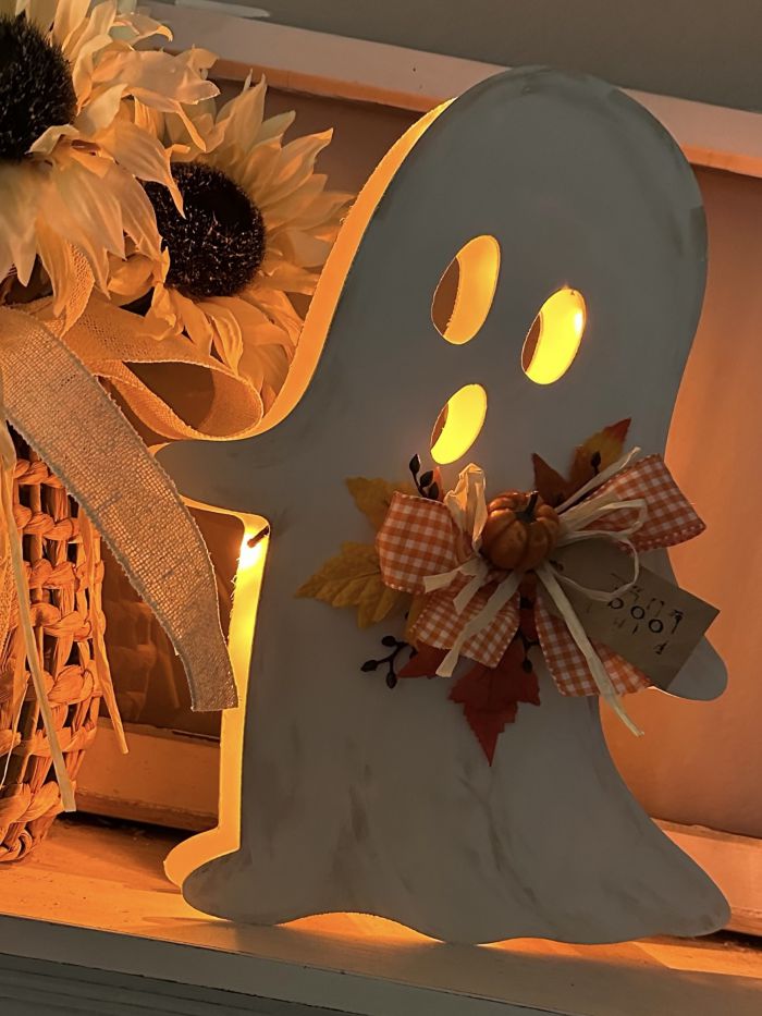 Dollar Tree light up ghost