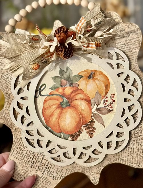fall decor using Dollar Tree frame