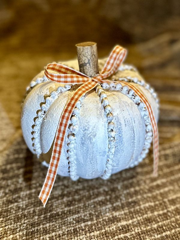 Dollar Tree beaded pumpkin